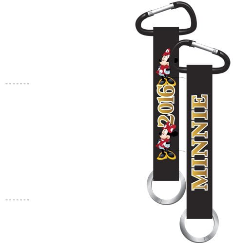 Donald Goofy Group Lanyard Keychain Carabiner Keychain Mickey Disney 
