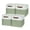 Green-12×12×12, variant on Khaki 12×12×12 Fabric Storage Baskets 4-Pack Organizer Bins