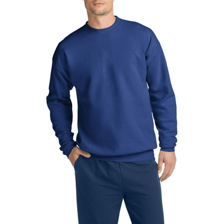 Mens Warm Crew Neck - Hanes Men's Ecosmart Medium Weight Fleece Crew Neck Sweatshirt