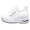 White, variant on Rokment Womens Walking Non Slip Work Shoes with Hidden Wedges Breathable Mesh Lace up Platform Chunky High Heels Slip on Nurses Nursing Tennis Fashion Sneakers Black Size 6.5