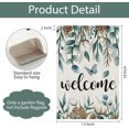 thumbnail image 6 of Winter Garden Flag 12.5x18 Double Sided, Welcome Winter Leaves Snowflake Seasonal Farmhouse Yard Outdoor Decorative Flag, 6 of 6