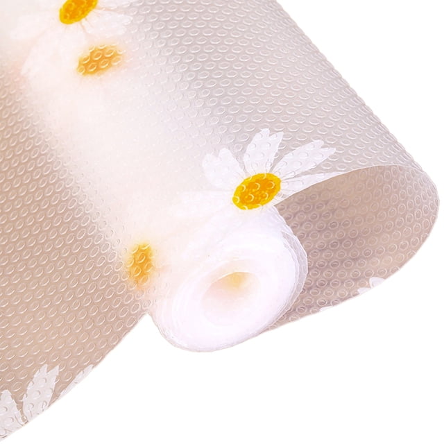 Floral Drawer Liners for Kitchen NonAdhesive, Waterproof Mats for Fridge, Cabinet Shelves, Home Organization