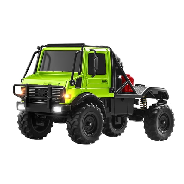 Camioneta RC 1/18, camión de transporte a control remoto, todoterreno, vehículo todoterreno RC, coche de escalada sobre orugas para niños y adultos, verde