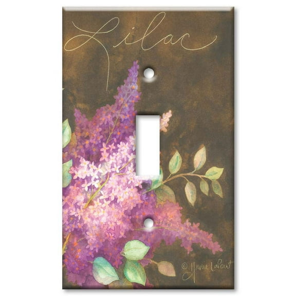 Single Gang Toggle OVERSIZE Wall Plate - Lilac