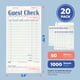 thumbnail image 2 of Guest Check Books FMP Brands para servidores, 20 blocs, 1000 hojas, 2 of 7