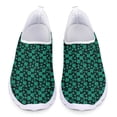 thumbnail image 1 of Zapatos casuales para mujer con estampado de trébol en 3D del Día de San Patricio, zapatos para caminar de malla transpirable, mocasines de moda para mujer, calzado, 1 of 5