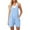 Light Blue, variant on Button Down Rompers for Women Casual Shorts Trendy Vacation Loose Sleeveless Beach Romper Jumpsuits with Pockets