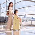 thumbnail image 2 of TABU 20" Ride on Luggage with Seat for Kids, Kids Luggage with Wheels & TSA Lock for Travel,Yellow, 2 of 10