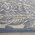thumbnail image 4 of Safavieh Courtyard Connie Floral Indoor/Outdoor Runner Rug, Natural/Blue, 2'3" x 6'7", 4 of 10