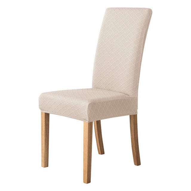 Funda elástica para silla de comedor de hotel para el hogar, tela a cuadros estilo diamante, funda para silla multifuncional