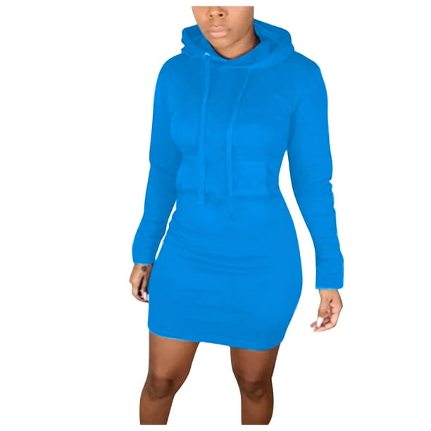 Hoodie top mini dress