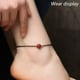 thumbnail image 5 of Pulsera de cuerda de fe de buena suerte, pulsera de cuentas de la suerte, tobillera (2 piezas), 5 of 5