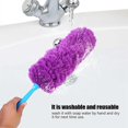 thumbnail image 3 of Duster Duster Soft Microfiber Electrostatic Adsorption Dust Remover Tool 56cm Washable Flexible Anti-Static Household Car Cleaning Tool (Purple), 3 of 4