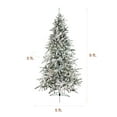 thumbnail image 3 of Fraser Hill Farm 9-Ft Flocked Mountain Pine Artificial Christmas Tree with Warm White LED Lights, FFMP090-5SN, 3 of 19