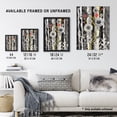 thumbnail image 3 of Black and White Stripes Abstract Wildflower Garden Living Room Large Wall Art Poster Print Thick Paper 18X24 Inch, 3 of 5
