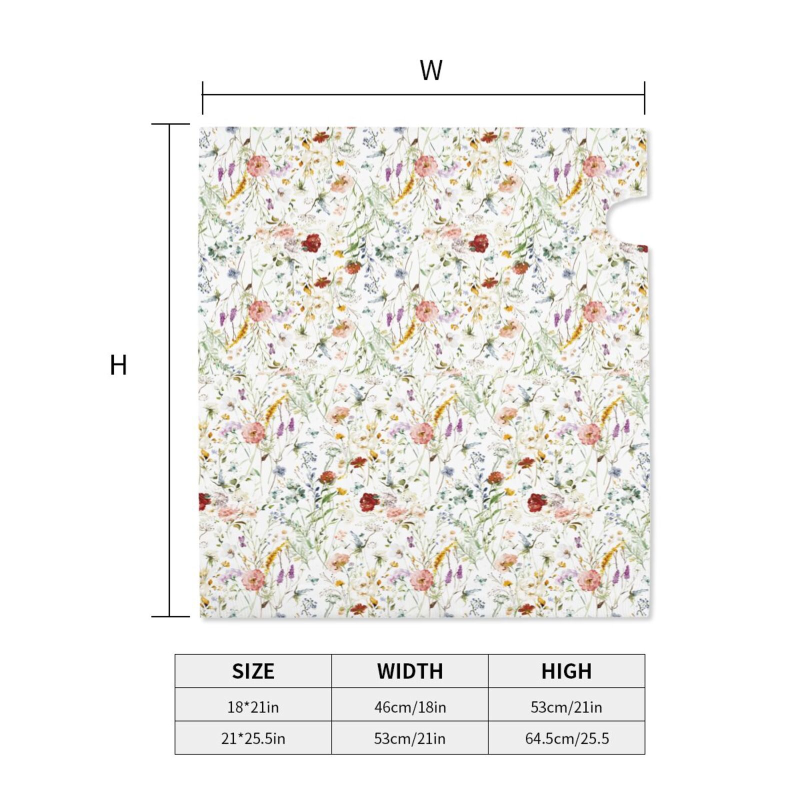 Xecao Wildflower Watercolor for Mailbox Cover with Magnetic Strips, Waterproof and Sunscreen, Adds a Decorative Touch to Your Garden Yard.