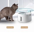 thumbnail image 3 of Wdftyju Fuente de agua para mascotas Sensor de movimiento IR inalámbrico Dispensador de agua Bebedor automático Wdftyju 6ya5mu2pj4dr7gx8, 3 of 9