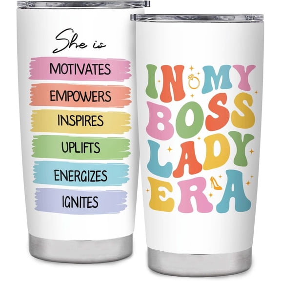 Boss Lady Gifts for Women, Boss Day Gifts for Women, Best Boss Gifts, Cool Gifts for Bosses, Boss Gifts for Boss Lady Manager Coworker Employer, Funny In My Boss Lady Era Leader Tumbler 20oz