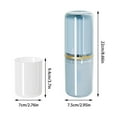 thumbnail image 2 of Hearth & Gear Travel Wash Cup Set Portable Toothbrush Storage Compact Four Cup Design For Home And Travel Use Durable Acrylic Tumbler Set And Coffee Mugs Glasses Drinking 4 And Coffee Cups Ceramic, 2 of 6