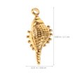 thumbnail image 6 of HEANUJJ 6Pcs Lightweight Stainless Steel Conch Charms for Jewelry Making Stylish Golden Pendant Accessories, 6 of 6