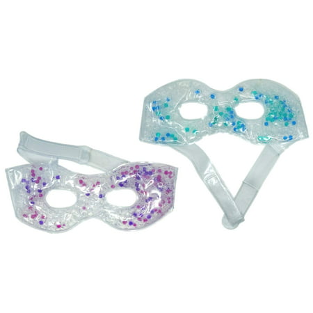 2 Gel Eye Masks Soothing Gel Beads Heating & Cooling Eye Treatment Colors