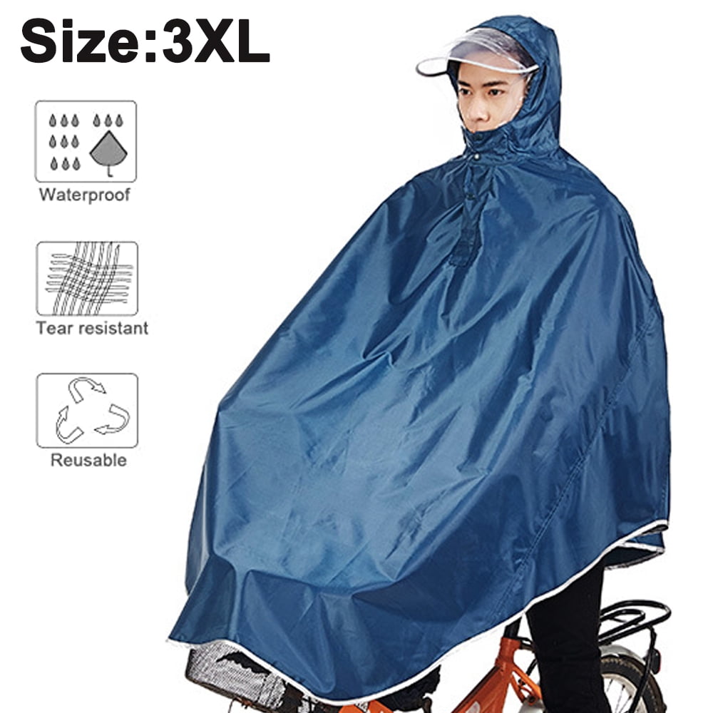 Waterproof Rain Poncho Bike Bicycle Rain Capes Lightweight Compact ...
