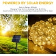 thumbnail image 6 of GooingTop 2Pack Solar String Lights Outdoor Waterproof,Each 29Ft 60LED Crystal Globe Solar Patio Lights Outdoor Lights for Christmas Tree Garden Patio Decor(Warm White), 6 of 10