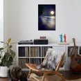 thumbnail image 3 of Art.com Beautiful Fantasy Tropical Beach with Milky Way Star in Night Skies, Full Moon - Retro Style Artwor Photographic Print by jakkapan, 24" x 36", 3 of 3