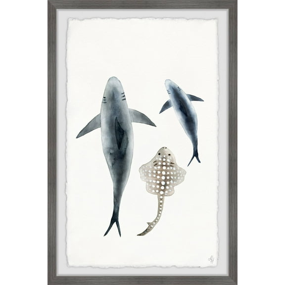 Marmont Hill Sharks and the Ray Framed Wall Art