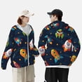 thumbnail image 4 of Balery Spaceships and Stars Sudadera ligera de manga larga con capucha y protección solar UPF 50+ para hombre y mujer, ideal para pesca y running-XX-Large, 4 of 7