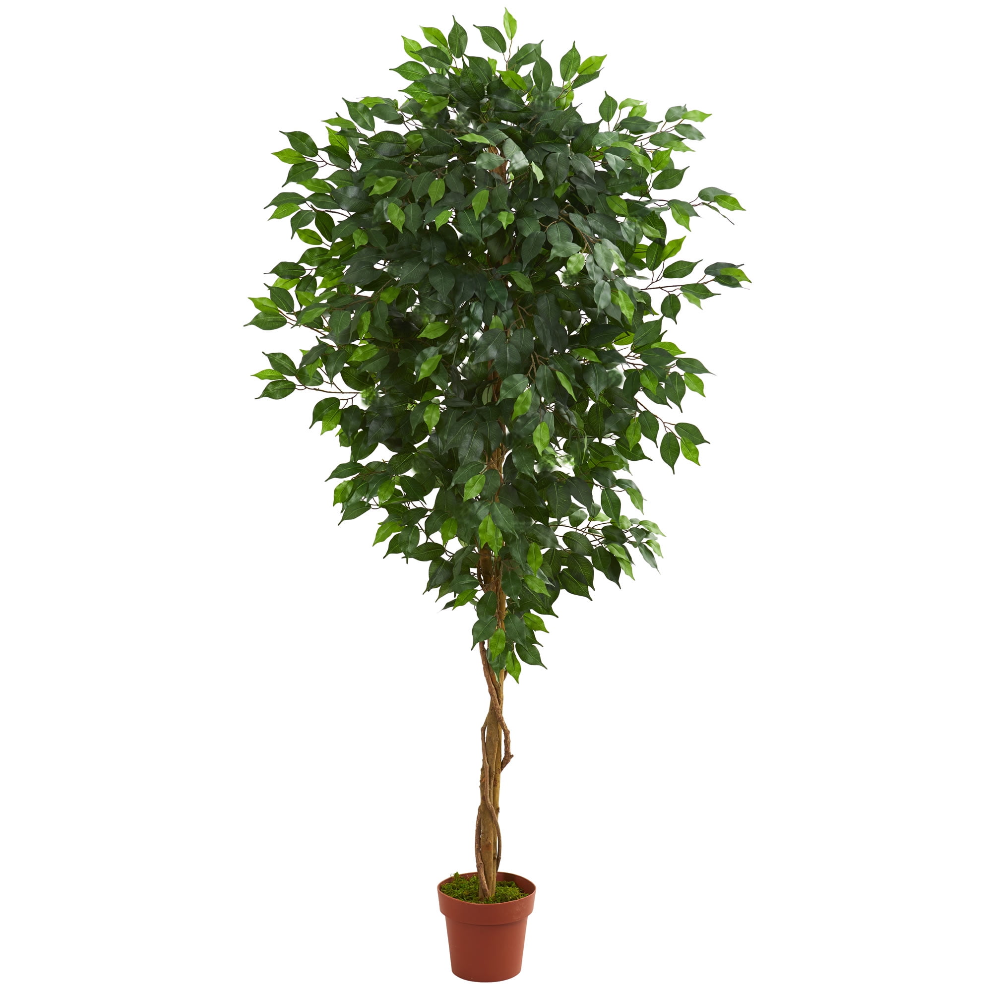 Nearly Natural 6 ft. Artificial Ficus Silk Tree, Green