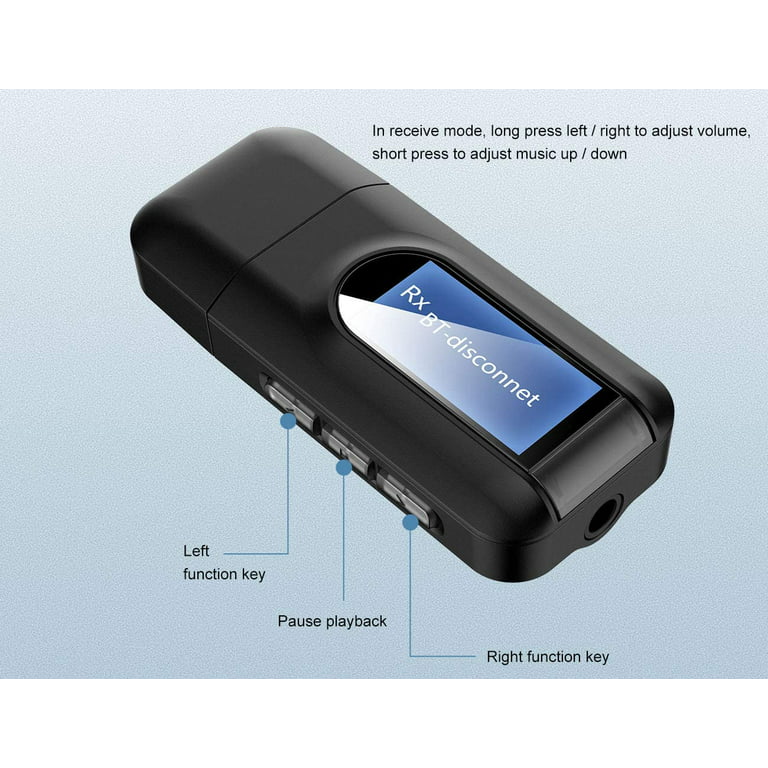 3 in 1 USB Bluetooth 5.0 Audio Transmitter/Receiver Adapter For TV PC CAR  #37