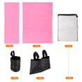 thumbnail image 3 of Uxcell Director Chair Accessories Set 5in1 Canvas Replacement Kit, Pink, 3 of 6