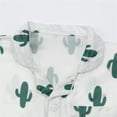 thumbnail image 4 of NIEWTR Girls Pajama Set Short Sleeve Button Down Silky Satin Girls PJS Kids Sleepwear Summer Nightwear Set(Green,11-12 Years), 4 of 7