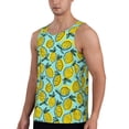 thumbnail image 2 of Gaeub Lemon1 Men's Athletic Tank Top, Workout Sleeveless Shirts, Running Tank Tops for Gym, Running, Training - X-Large, 2 of 9