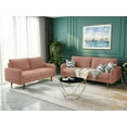 thumbnail image 7 of Koby Home Sectional Sofa Sleeper Couch 3-Seater Sofas 70" Couches for Living Room Rose Pink, 7 of 7
