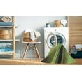 thumbnail image 2 of Ahgly Tapis d'Intérieur Lavable en Machine Carré Transitionnel Jaune-Vert, 7 Pieds Carré, 2 of 7