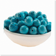 100pcs Blue Turquoise Stone Beads 8mm Round Loose Gemstones for Jewelry Making