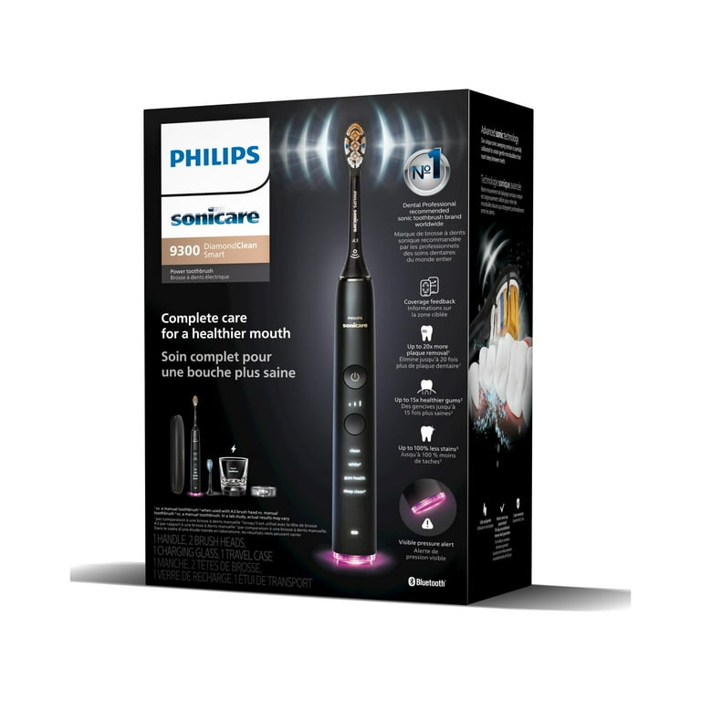 Sonicare DiamondClean Smart 9300 Electric Toothbrush, Black, 4
