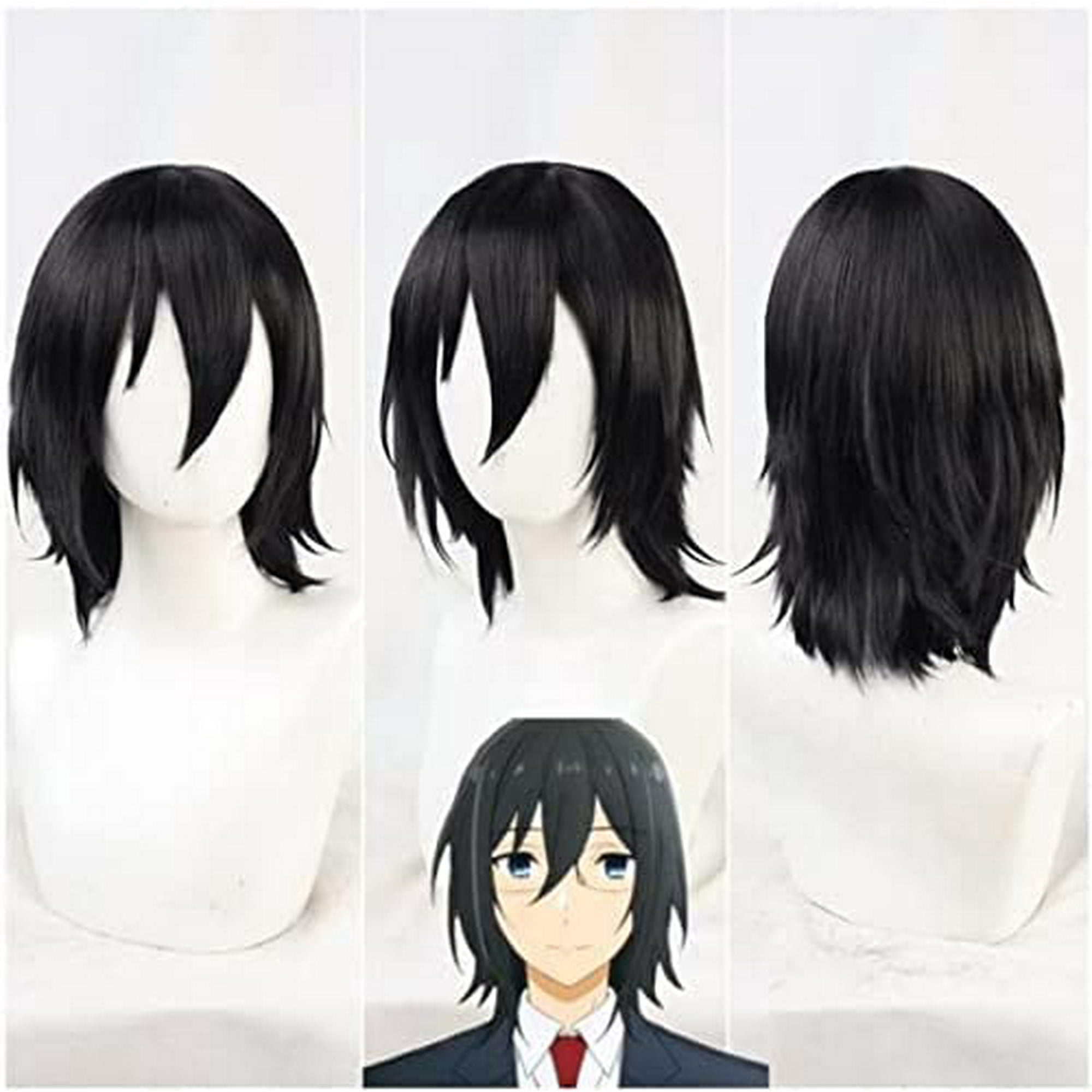 Anime Cosplay Wig Horimiya Miyamura Izumi Cosplay Wig Hori-san and Miyamura-kun Black Short Straight Ponytail Synthetic Hair Role Play | Walmart Canada Anime Cosplay Wig Horimiya Miyamura Izumi Cosplay Wig Hori-san and Miyamura-kun Black Short Straight Ponytail Synthetic Hair Role Play | Walmart Canada
