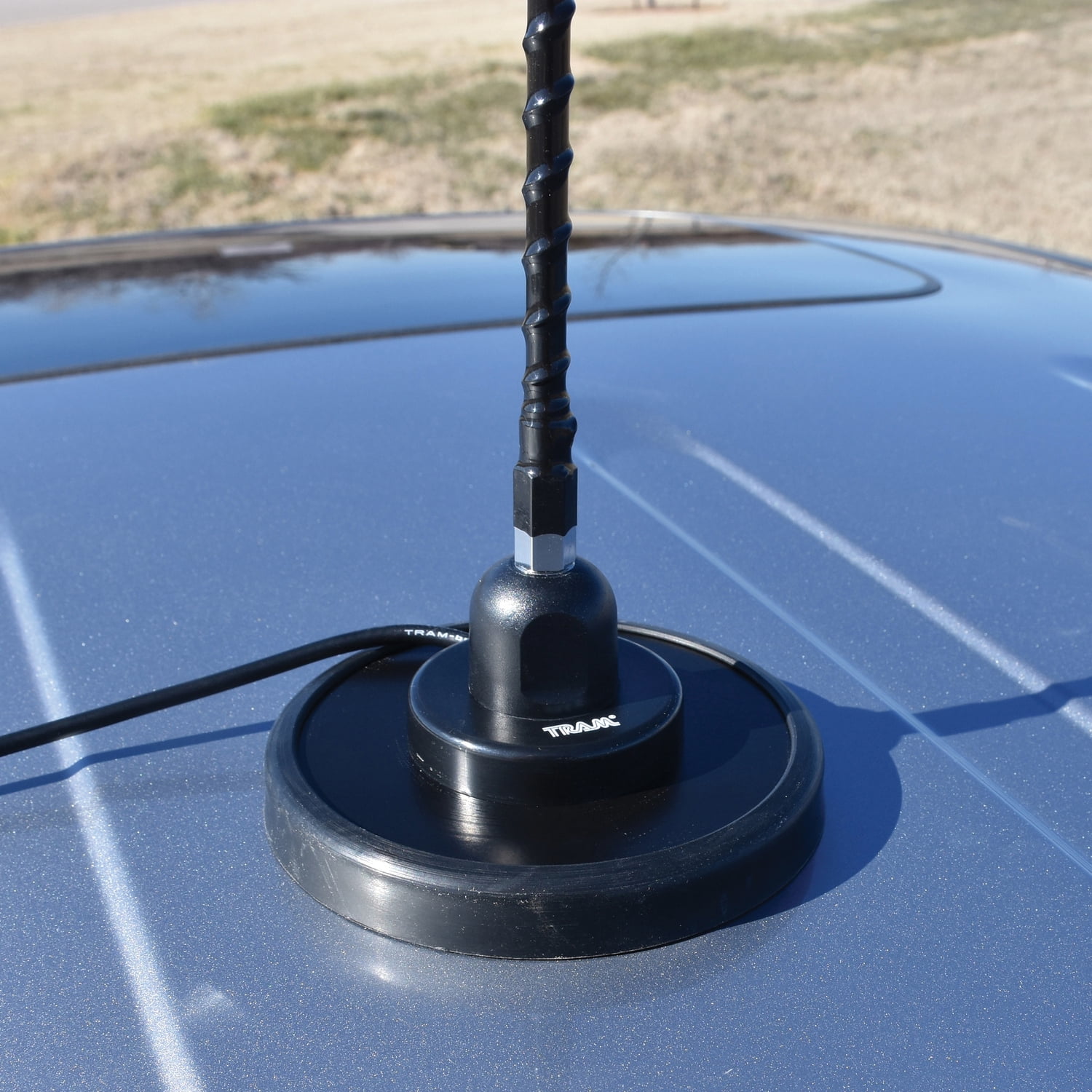 Tram 3-M-B-HC 1,500-Watt 26-MHz to 29-MHz 3-Ft. Black Fiberglass Whip CB AM/FM/SSB Magnet-Mount Antenna Kit