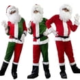 thumbnail image 3 of Durable Santa Claus Costume Set For Men Christmas Party Outfit Cosplay Dress New, 3 of 4