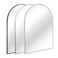 thumbnail image 5 of 30x40 Inch Silver Metal Framed Arched Bathrrom Mirror for Wall., 5 of 9