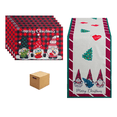 thumbnail image 1 of "Camino De Mesa + 6 Manteles Decoración Navidad Enanitos Belug, Rojo ", 1 of 5