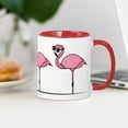 thumbnail image 4 of CafePress - Cool Flamingos - 11 oz Ceramic Mug - Novelty Coffee Tea Cup, 4 of 6