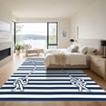 thumbnail image 3 of ODIKA 4'x6' Machine Washable Non-Slip Area Rug, Contemporary Navy Blue High Traffic Rug with Pad, Blue, 1058250, 3 of 8
