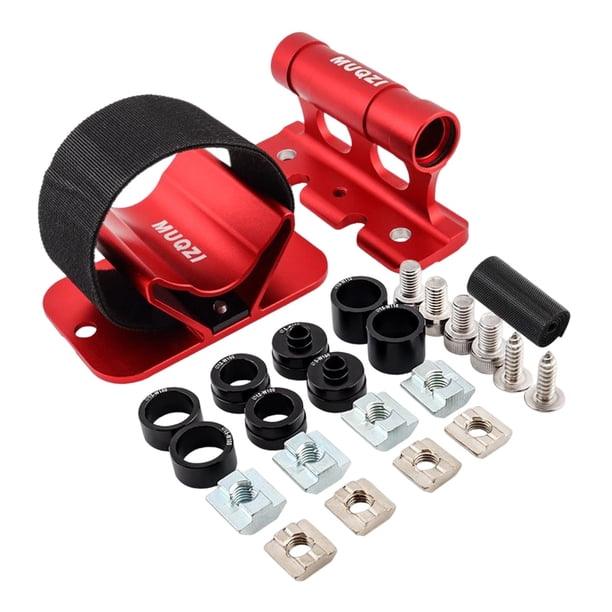 Soporte de montaje para horquilla de bicicleta, soporte para portaequipajes de techo de automóvil, soporte de aleación de aluminio Rojo