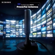 Audiobox ANT-300 Antenna | Crystal-Clear HDTV Powerful Antenna - Supports HD/DTV/VHF/UHF, 1080P/1080i/720p, Magnetic Base, and 25+ Mile Range