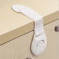 thumbnail image 4 of 5 piezas de cerraduras de seguridad para cajones y puertas de armarios para niños, cerraduras para refrigeradores, cerraduras de seguridad para niños, correas de seguridad, 4 of 9