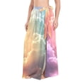 thumbnail image 2 of Women's Beach Swimsuit Cover Ups Bathing Suit Coverups Bikini Wrap Dress for Swimwear Colorful Clouds on Sea, 2 of 7